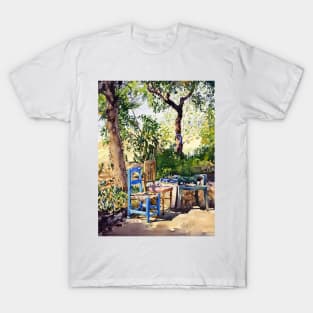 A Shady Corner in La Barriada De Alcora T-Shirt